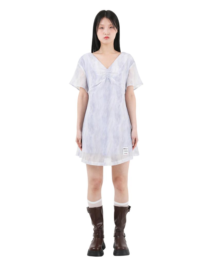 Catharsis Chiffon Mini Dress Light Purple One Size