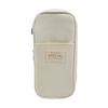 Cute Canvas Pencil Case Student Color Block Stationery Storage Bag Multifunctional Large Capacity Pen Bag Organizer Pouch
