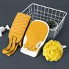 3Pcs 1set / 6Pcs 2set Back Scrubber Luvas esfoliantes e esponja de banho Loofah Set para homens e mulheres Body Scrubber Scrubber Can Deep