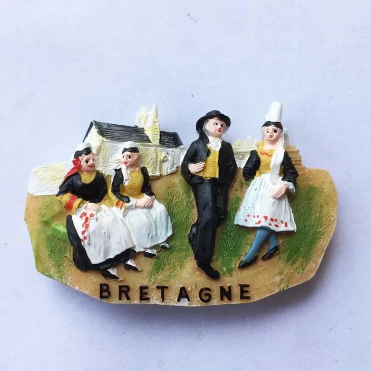 Französische Paris-Kühlschrankmagnete, Martinique, Provence, Korsika, Menton, Bordeaux, Alpen, Bretagne, touristische Souvenirs, Kühlschrankaufkleber