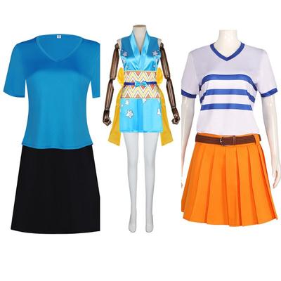 ONE PIECE Cos Strohhut-Gruppe Segeln Shina Mi Live Cosplay Kostüm Cosplay Halloween Bühne