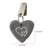 8pcs Heart Tablecloth Weights Marble Stone Heavy Pendants Tablecloth Hangers with Clips for Outdoor Party Picnic Table