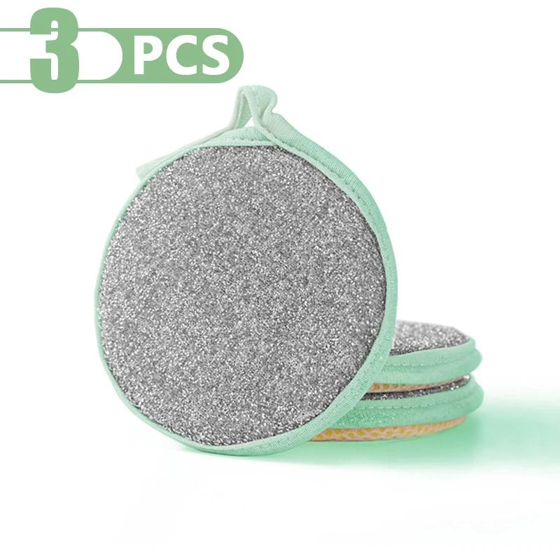 Dishwashing Sponge Reusable Washable Sponges Double Side Magic Sponge To Wash Dishes Useful Things for Kitchen Clean Tools