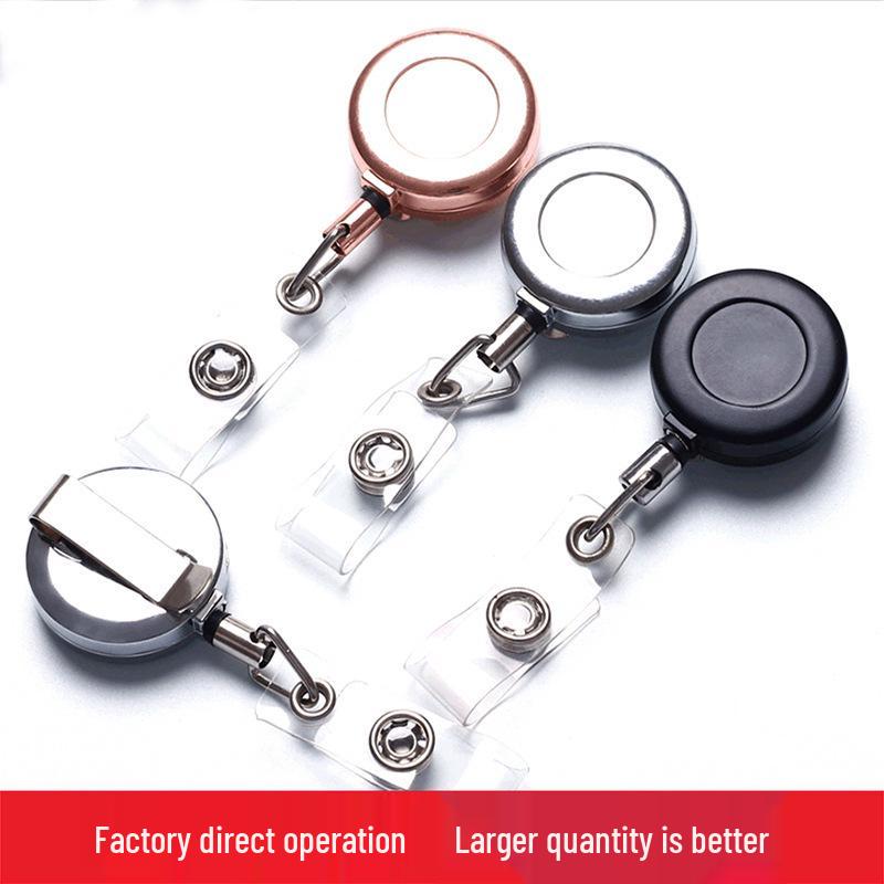 

Выдвижной бейдж-ролик и брелок из цинкового сплава с функцией защиты от потери