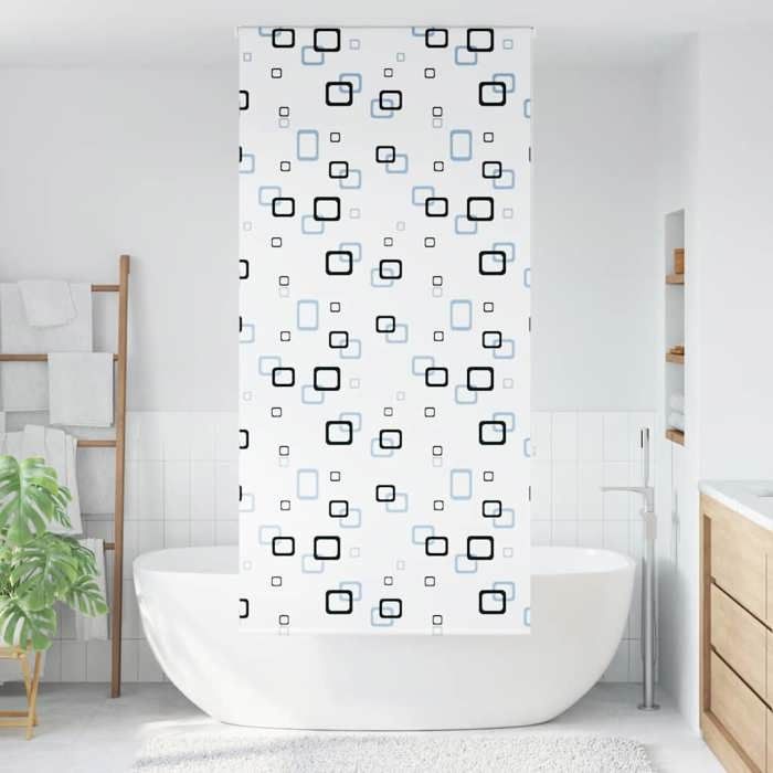 VidaXL Roller Shower Curtain 110x240 Cm Fabric Width 106 Cm, Shower Blind, Roller Shower Curtain, 4014826