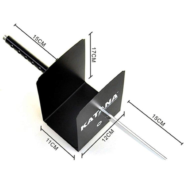 Book Ends Decorative, Modern Metal Funny Unique Black DVD Bookends for Shelves, Katana Book Stopper Holder for Office Home, Desk Gifts Book Stands