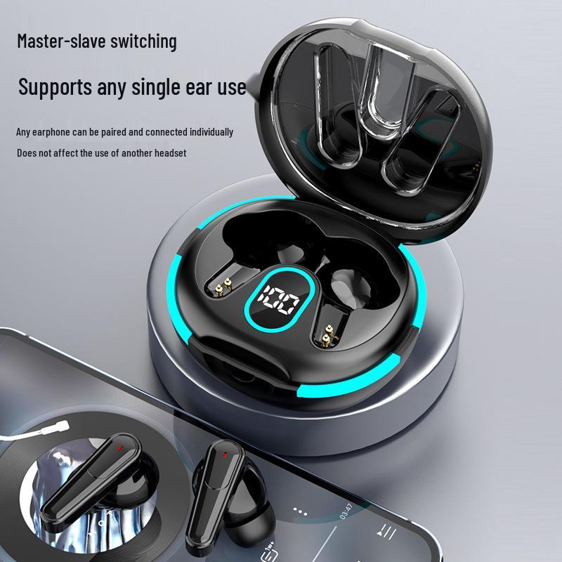 Wireless Bluetooth Noise-Cancelling TWS Sports Earphones with Dual Microphones and Ultra-Long Battery Life.