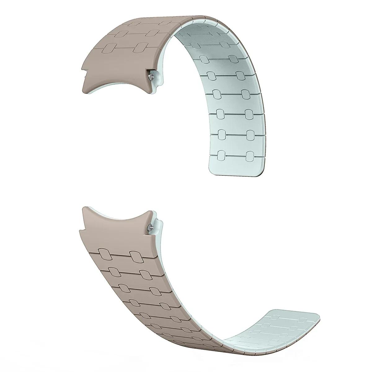 

Magnetic Silicone Strap for Samsung Galaxy Watch7 44mm 40mm Sport Watchband 20mm Band Bracelet Galaxy Watch 6 Classic 43mm 47mm For Watch 7654 44mm