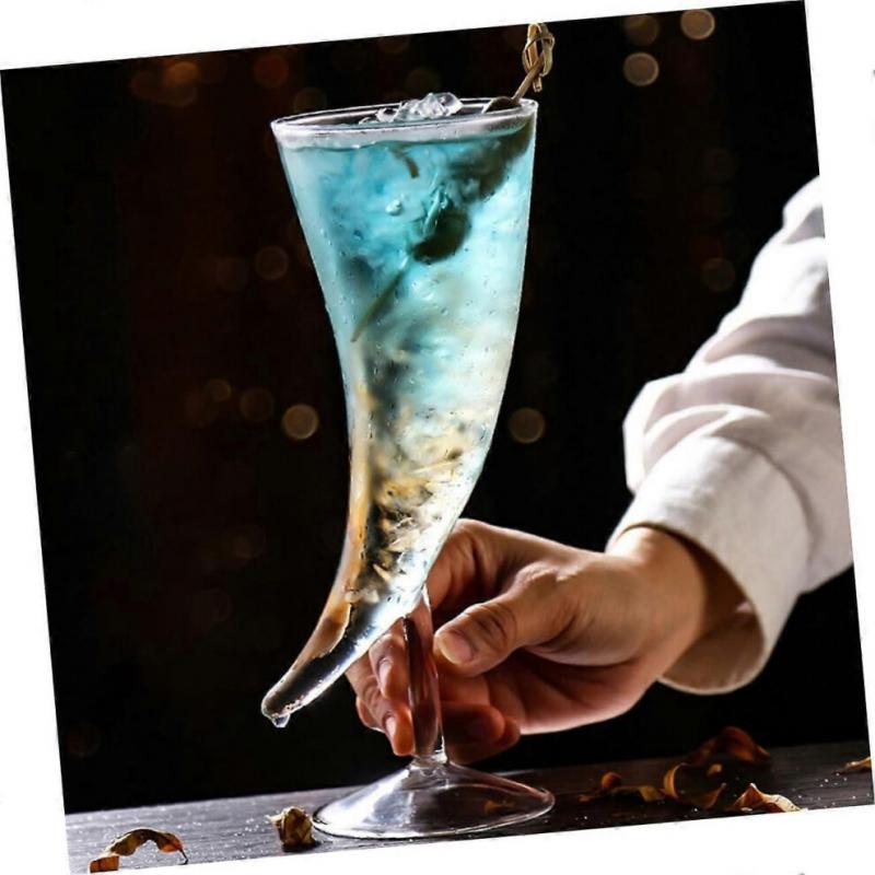 Rauchglasbecher für Party-Cocktailgetränke Barbecher Transparent