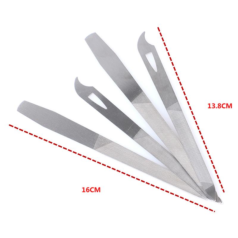Nail File Stainless Steel Double-Sided Grinding Finger Manicure Pedicure Tool