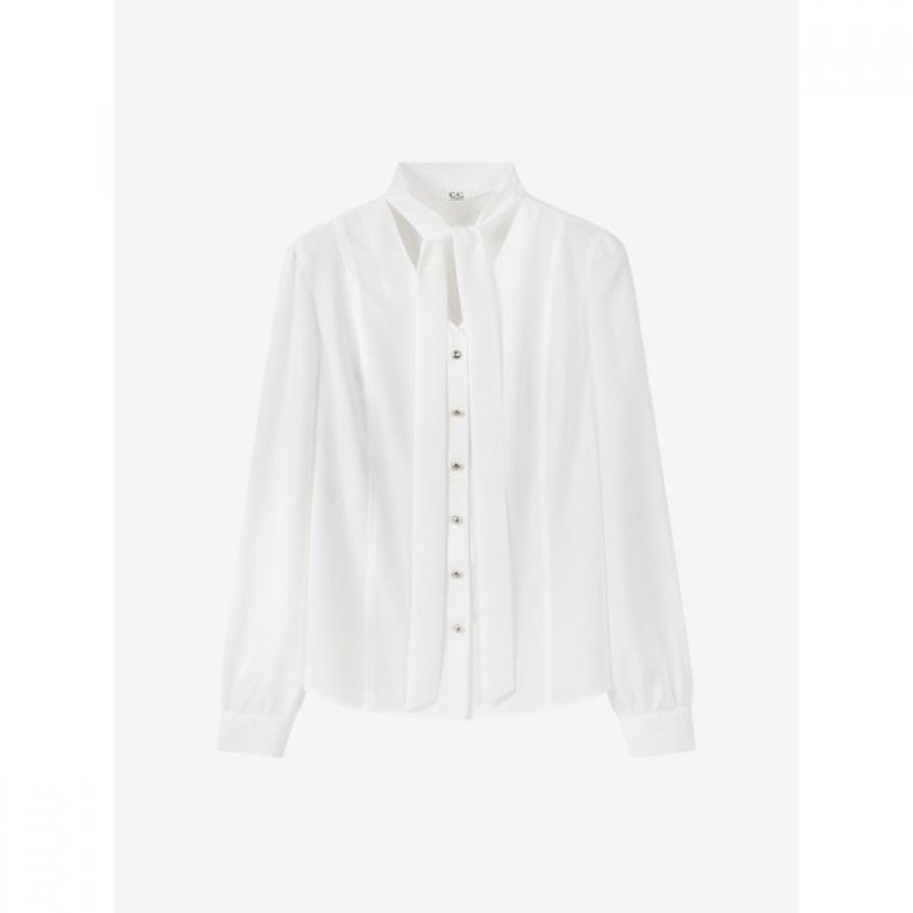 Cc Collect Shirring Tie Blouse C261msc002