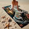 Ethereal Horse Fantasy Beach Towel, Super Soft Microfiber, Gift for Her/Him, Birthday, for Pool, Beach, Travel, Home Decor Fan Gifts