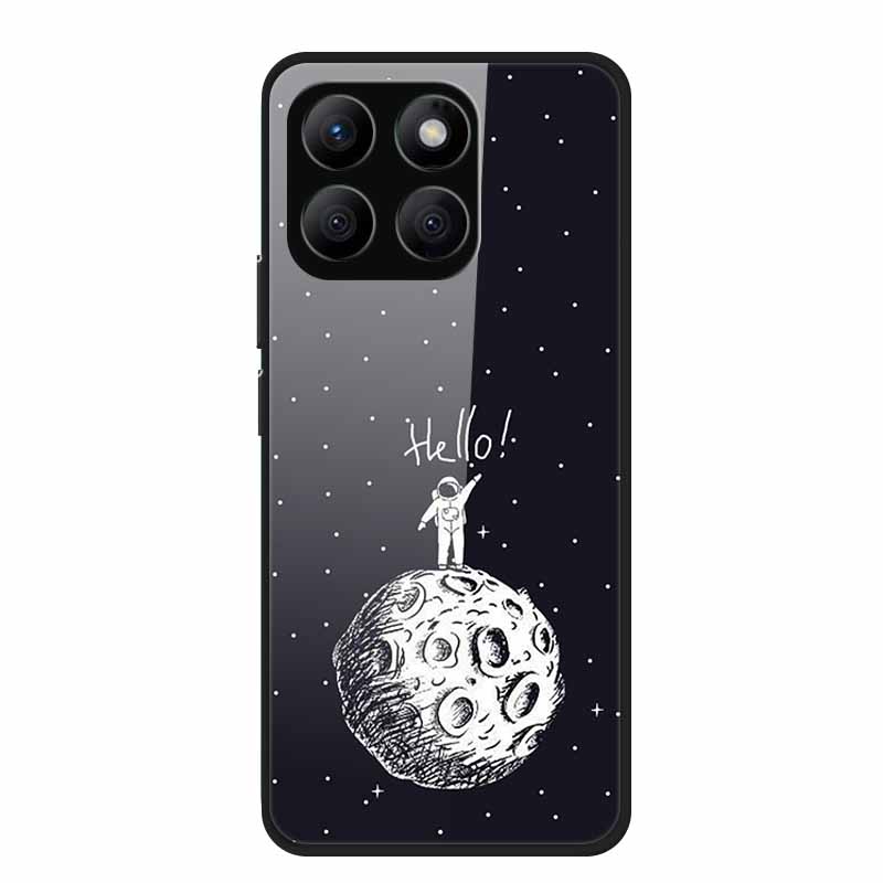 Glass Hard Back Cover For Honor X8C X8B X8 4G 5G Honor 400 Smart Phone Case Soft TPU Bumper Tempered Glass Case Coque Funda Capa
