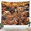 Cute Bear And Cheese Tapestry Adorable Cartoon Bears With Cheese Print Wall Hanging For Bedroom Living Room Dorm Home Decor