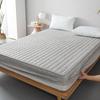 Quilted Cotton-Feel Mattress Protector Bed Skirt Hotel Home Use Waterproof Anti-Leakage Fitted Sheet