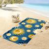 Sonne und Mond Muster Strandtuch Strandtuch schnelltrocknend für Reise Outdoor-Sport Joggen Strand und Schwimmen