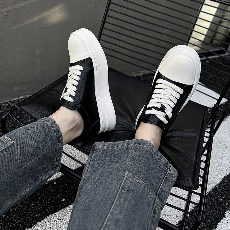 Thick soled casual men's shoes Trendy minimalist design style Leisure Party Youth outdoor height shoes Hot selling high-quality