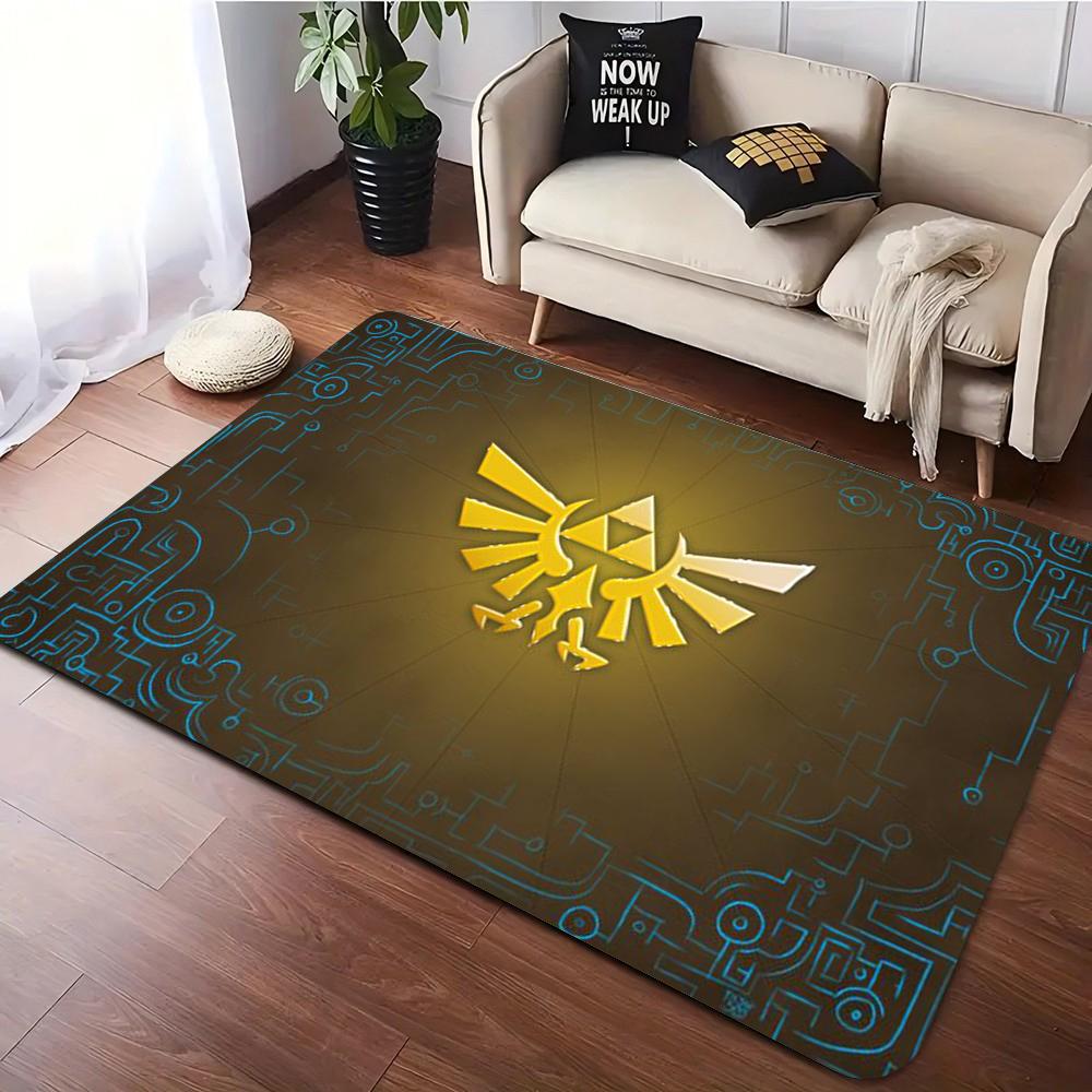 Playful Adventure Game Carpet Z-Zelda Rug Living Room Sofa Decor Rugs Man Cave Bedroom Rug Game Room Chair Floor Mat Hallway