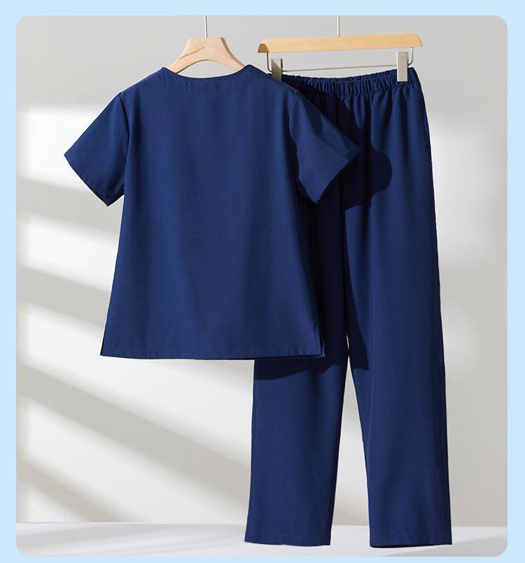 Ledinio šilko antistatinis šveitimo kostiumas odontologams ir gyvūnų gydytojams