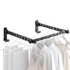 Wall Mounted Clothes Hanger non-punching Bathroom Toilet Drying Hanger For Dormitory Laundry Folding Indoor Laundry Hanger