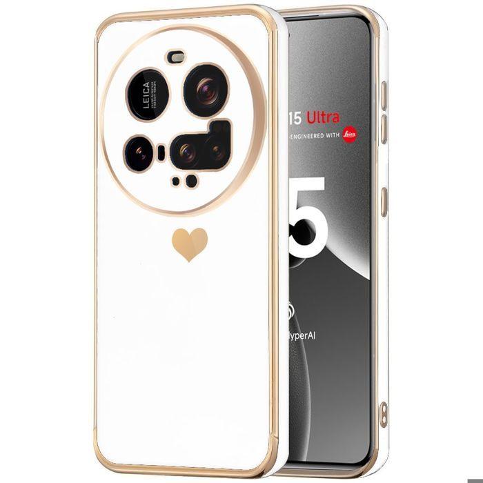 Coque pour Xiaomi 15 Ultra - Protection TPU Cœur Antichoc Anti-Rayure Souple Blanc