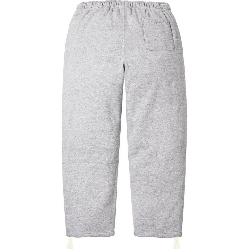 Supreme Calça de Moletom com Cordão e Estampa Pequena (26SS) Cinza mesclado