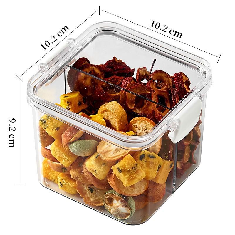 Transparent Plastic Food-Grade Storage Jar for Candy, Tea, Grains, and Cereal