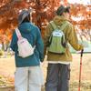 Schoolbag1011 Spring Travel New Small Backpack Men's and Women's Trend Brand Color Matching Multipurpose Breast Bag Outdoor Travel Mountaineering