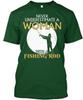 Never Underestimate A Woman With Fishing Rod T-Shirt Made In USA S To 5XL