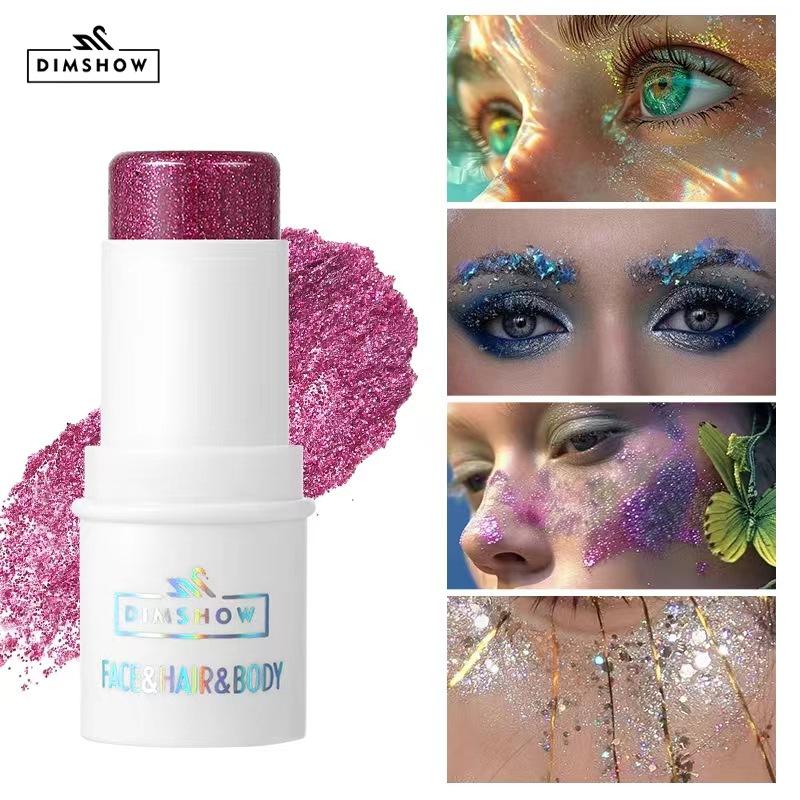 8 Farver Body Glitter Gel Vandtæt Høj Glans Glitter Skinnende Til Krop Ansigt Hår Øjenskygge Festival Fest Cosplay Makeup Kosmetik