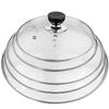 maxcook Glasdeckel mit Rand aus 304 Edelstahl