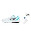 Li-Ning Non-Slip Shock Absorbing Low-Top Badminton Shoes Unisex Shoes Cloud-Blue Black AYTT035-2