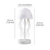 Adjustable 3D Floating Jellyfish Lamp Cartoon Jellyfish Table Lamp  Bedroom Decor