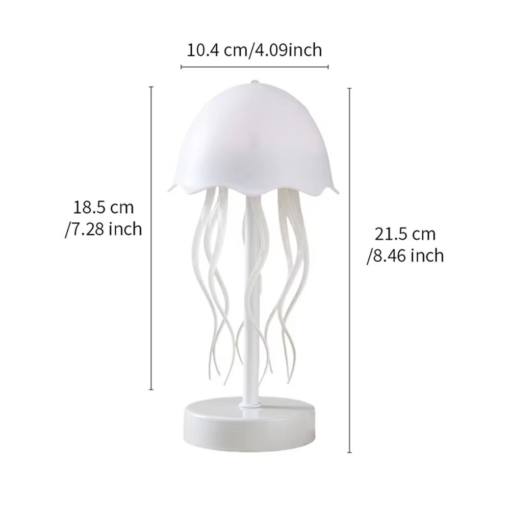 Adjustable 3D Floating Jellyfish Lamp Cartoon Jellyfish Table Lamp  Bedroom Decor