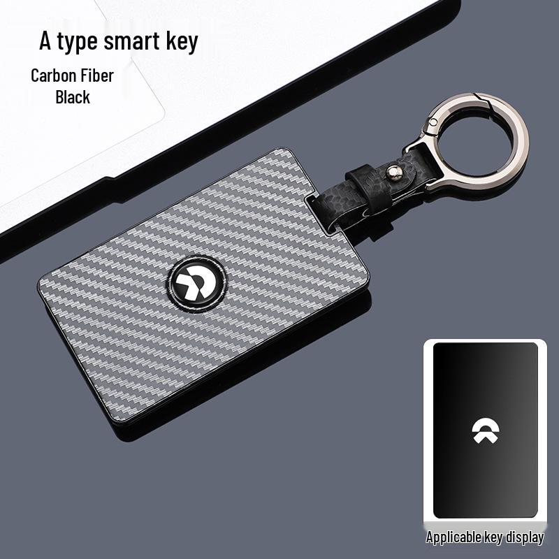 Nio Key Case Compatible with ET5, ET7, ES6, ES7, ES8, EC6 2025 Models - Carbon Fiber Texture Shell