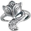 Adjustable Open Ring With Hollow Fox Design Minimalist Vintage Plated Unisex Statement
