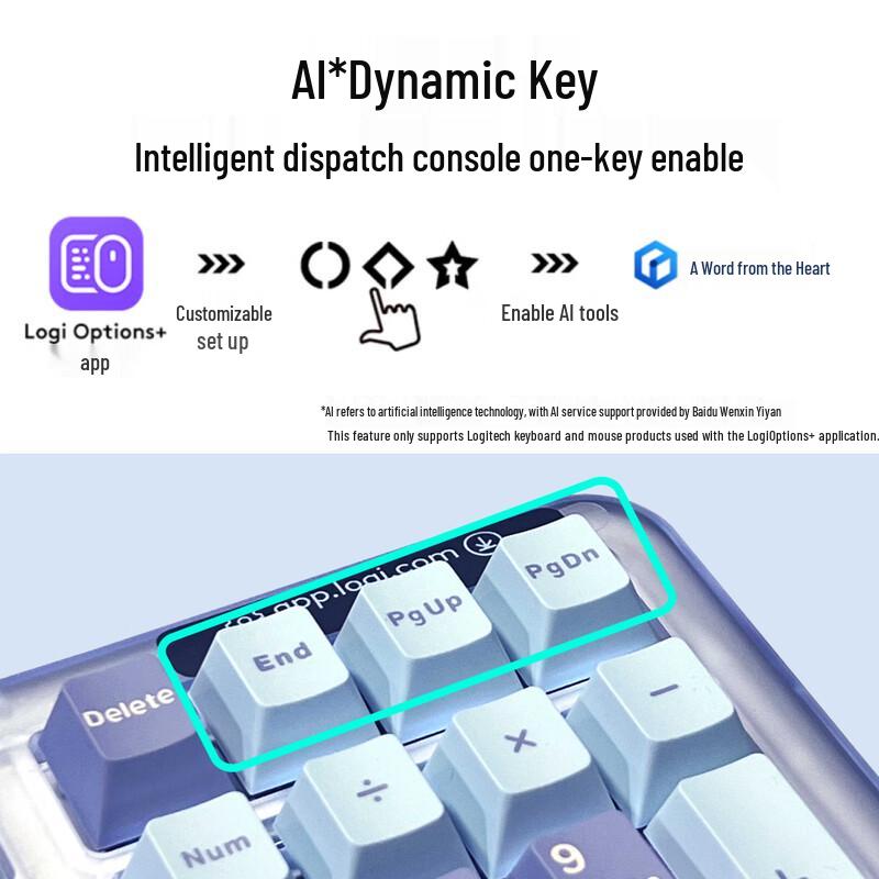 Logitech ALTO KEYS K98M Amber AI Custom Wireless Mechanical Keyboard