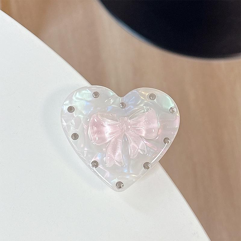 Colorful Heart Shell Pattern Magnetic Phone Holder & Finger Ring