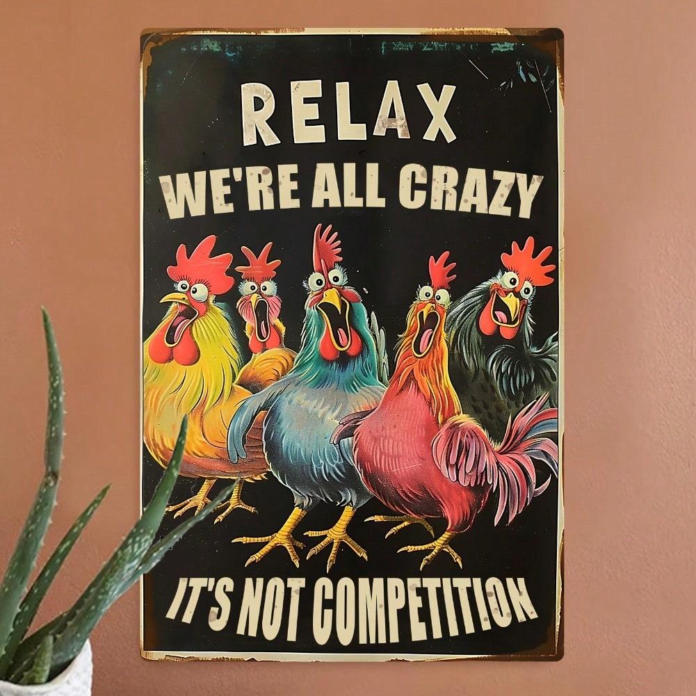 Humor Farmhouse Metal Tin Sign Rustic Wall Art Decor 8x12 Inch Easy Hanging Bathroom Kitchen Bedroom Halloween Home Decor