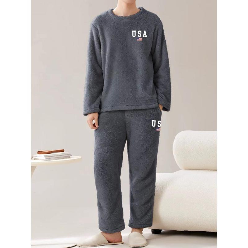 Flannel Sleepwear Set, Ideal for Lazy Weekends & Indoor