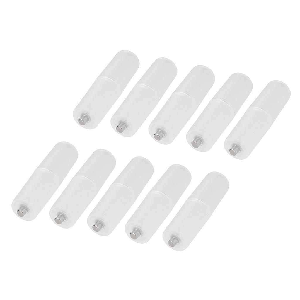 10PCS AAA To AA Size Cell Battery Converter Adapter Batteries Holder Case Switcher Transparent