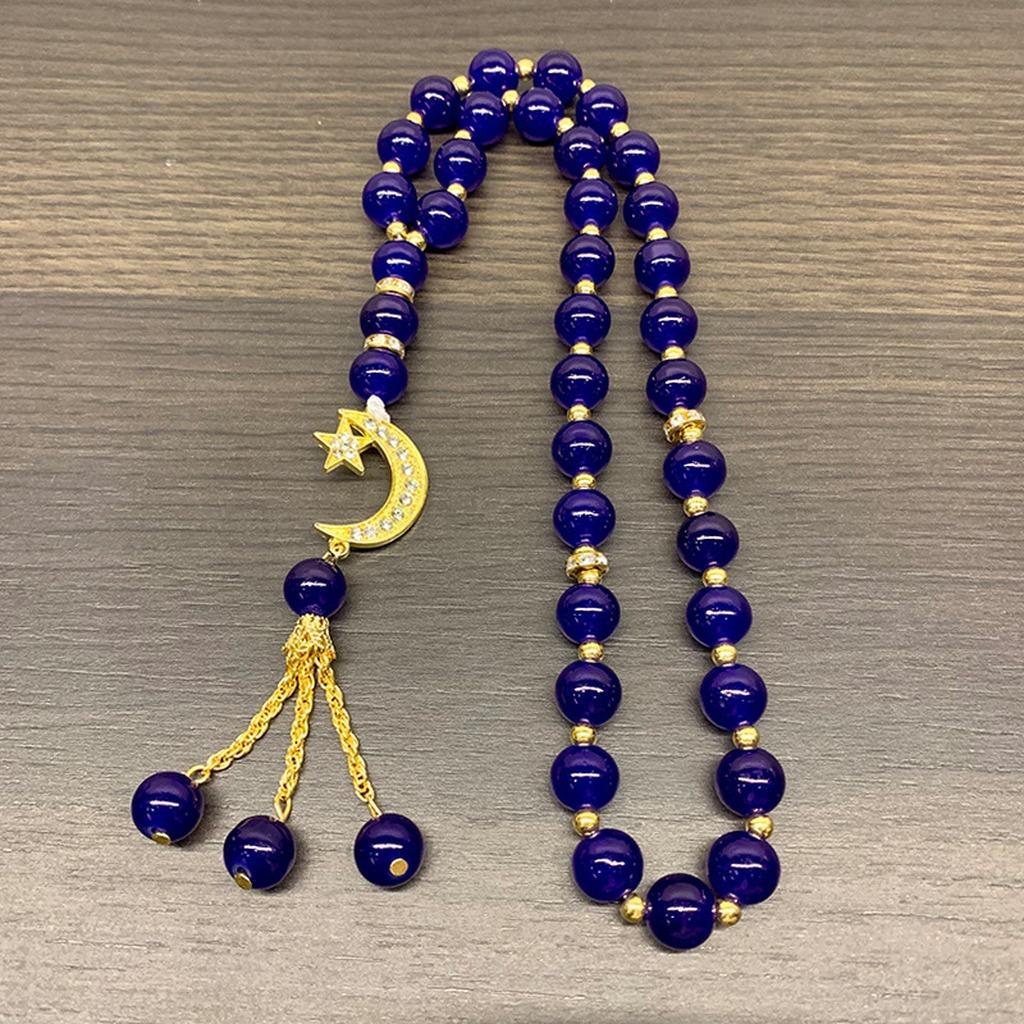 Tasbih Rosary Bracelet Ethnic Moon Star Bracelet Glass Beaded Bracelet Original Ethnic Jewelry For Prayer Counting Travel