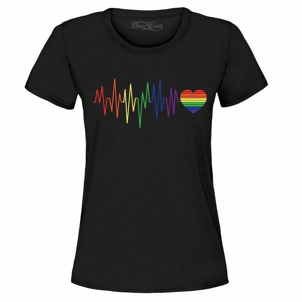 

Gay Heart Line Women s T-Shirt Pride Shirts XL