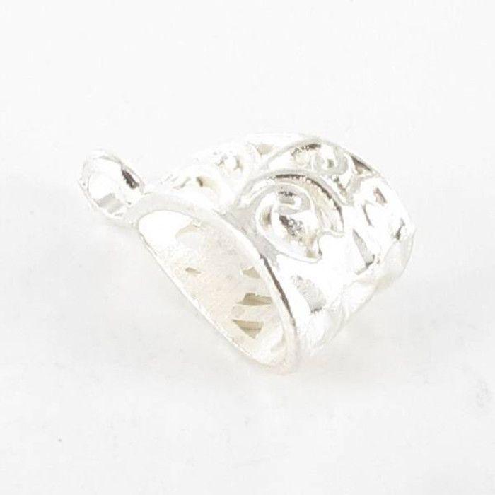 Filigree Metal Bail 20mm Silvery