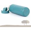 GRANDTIES Vacuum Insulated Stainless Steel Wide Mouth Water Bottle (Atlantis Blue), 709ml, with Two Lids, Direct Drinking, Keeps Hot or Cold Water Hot