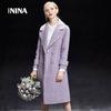 Fall/Winter New Arrivals High-End Long Maxi Coat Wide Fit Tweed Wool Blend Overcoat