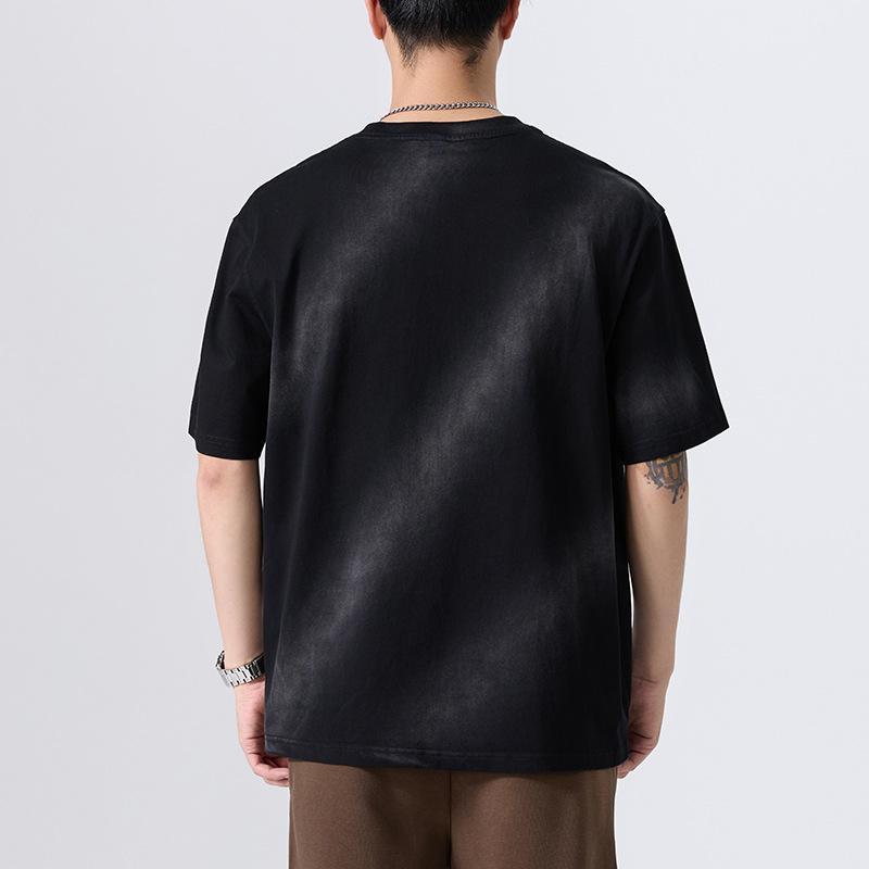 New Summer Men's Short-sleeved Large-size Loose Clothes American Retro Printed Shirt