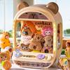 DIY Doll Machine Kids Coin Operated Play Game Mini Claw Catch Toy Crane Machines Music Doll Children Xmas Gifts Toys
