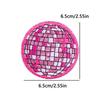 Pink Disco Ball Cowgirl Embroidery Patch Iron On Cute Cartoon Design for Denim Jacket Party Wear Kawaii Western Theme Badges