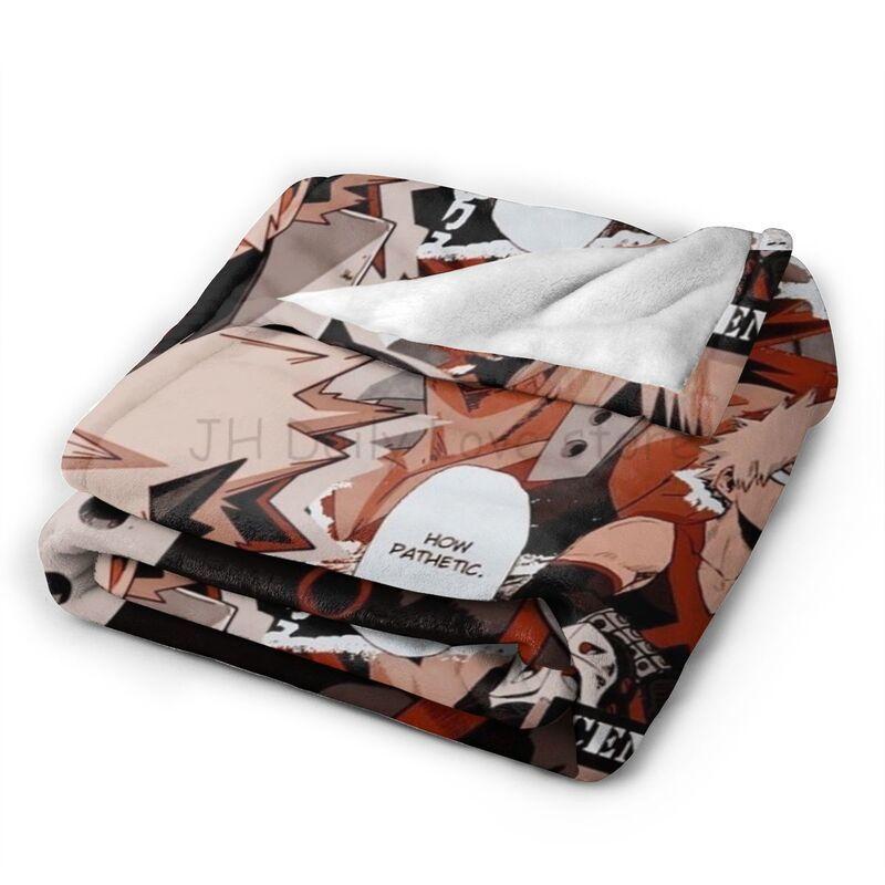 Bakugou Katsuki My Hero MHA Academia Anti-Pilling Fleece Blanket Comfortable Microfiber Blankets Soft Cozy Throws All Seasons